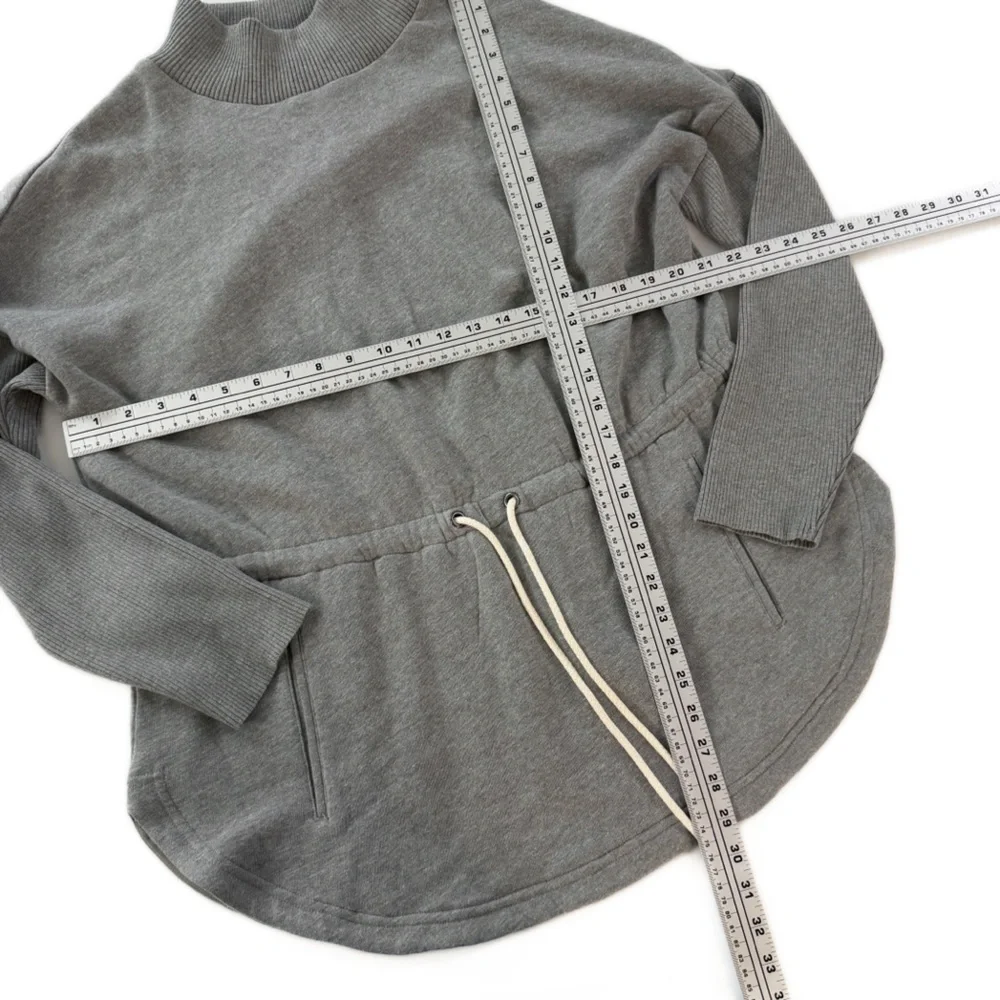 Lou & Grey Sweayshirt Womens XL Gray Funnel Neck New